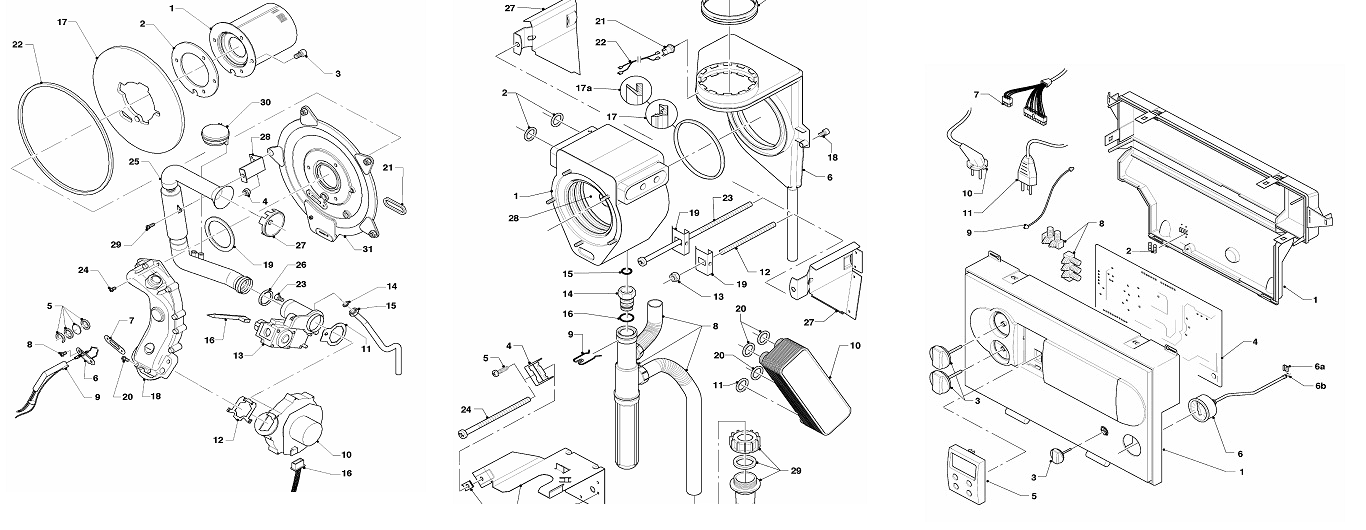 Main boiler diagrams